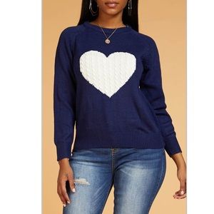 Heart Long Sleeve Sweater